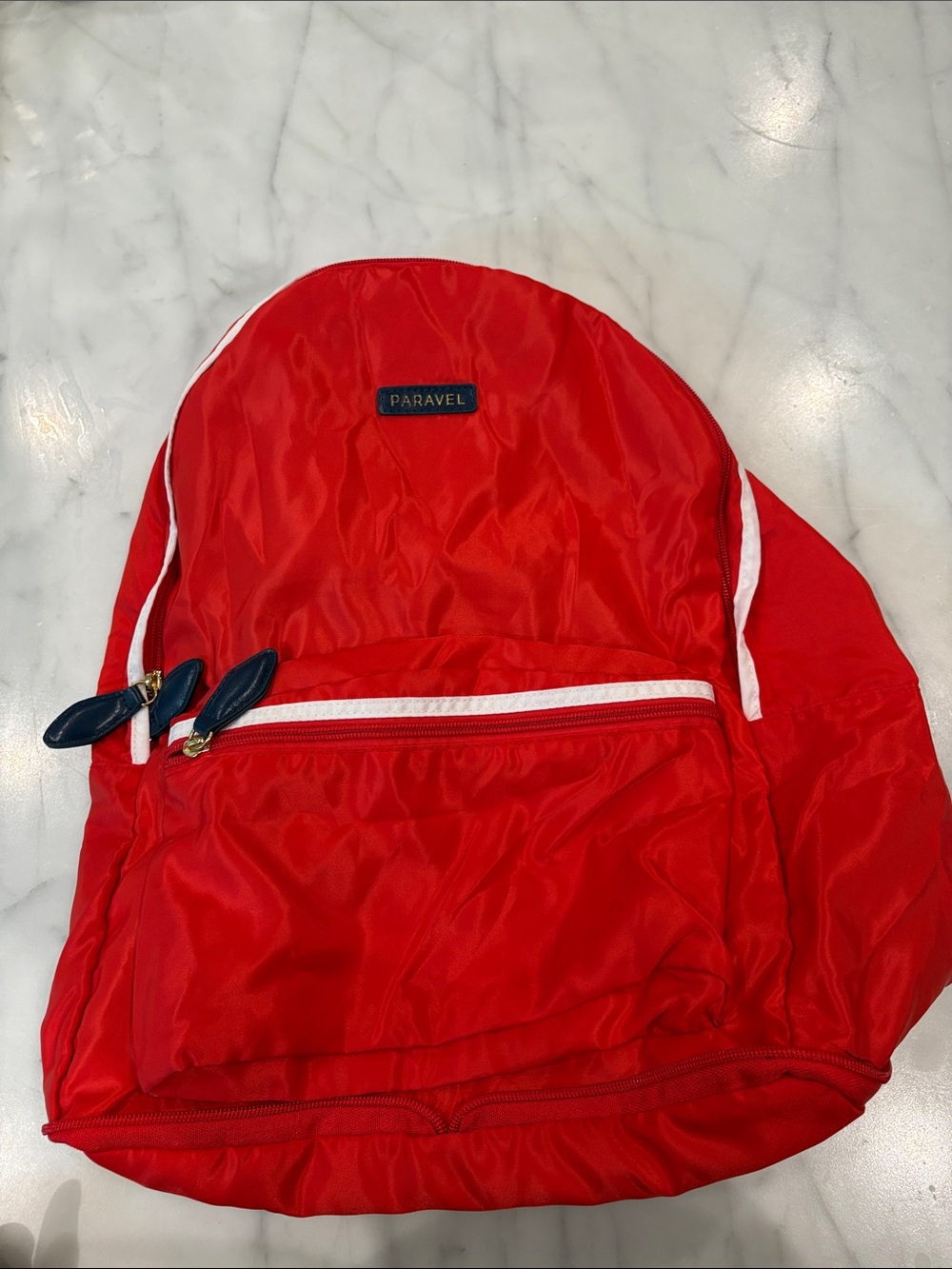 Paravel Red Nylon Backpack